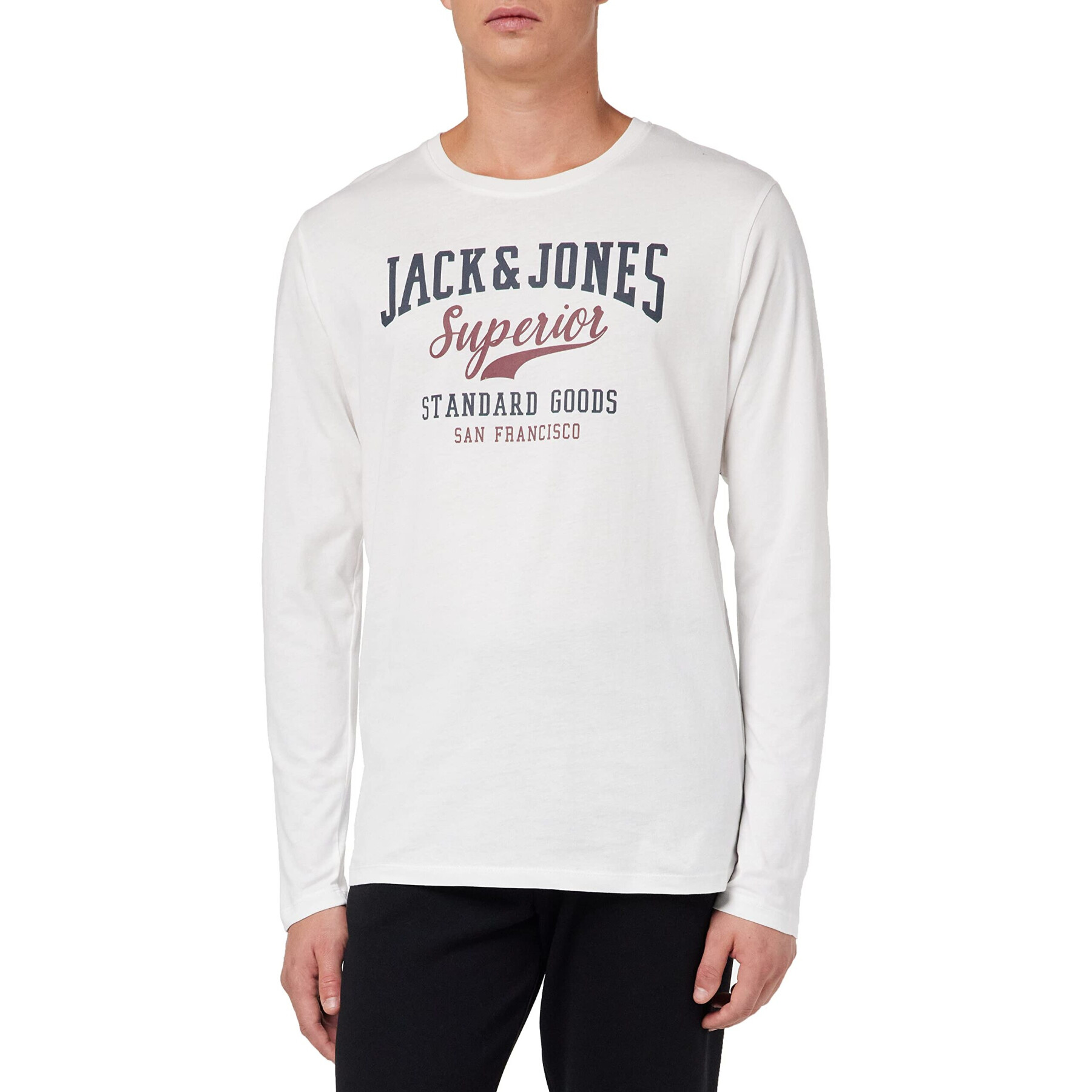 T-shirt med O-ringning Jack & Jones Jjelogo 2