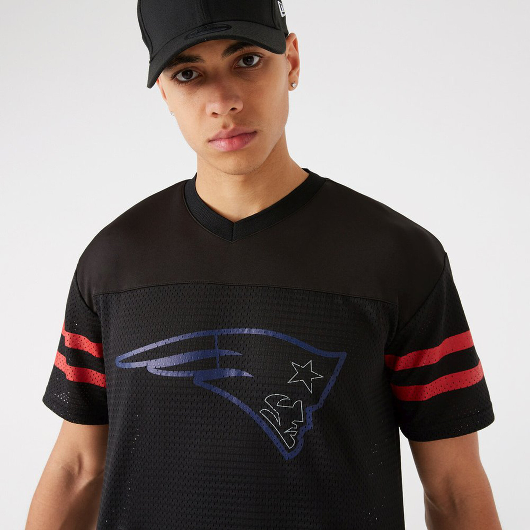 T-shirt med överdimensionerad storlek New England Patriots