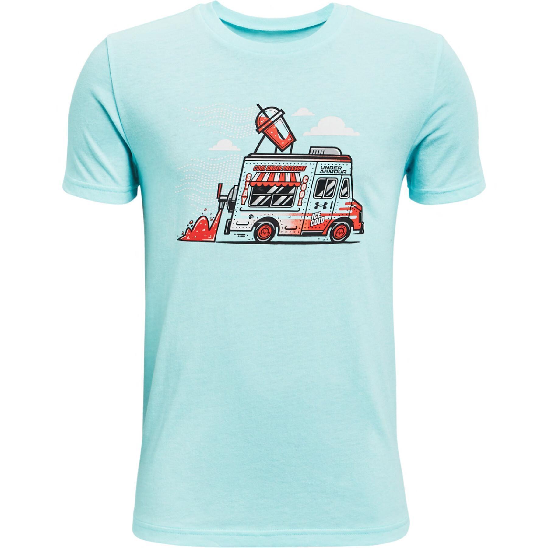 T-shirt för pojkar Under Armour à manches courtes SP Ice Cream Truck