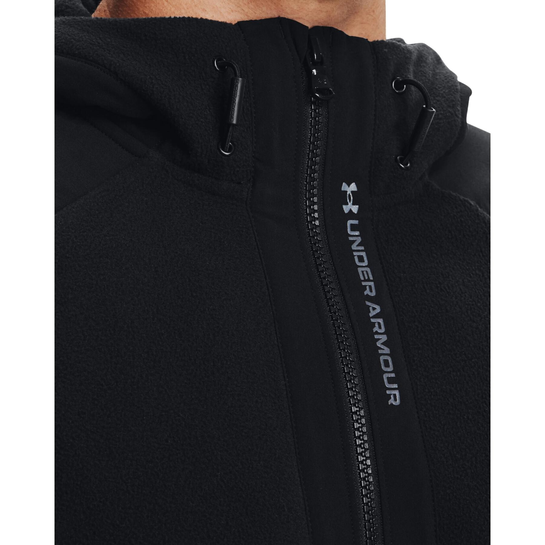 Fleece-hoodie med hel dragkedja Under Armour RUSH™