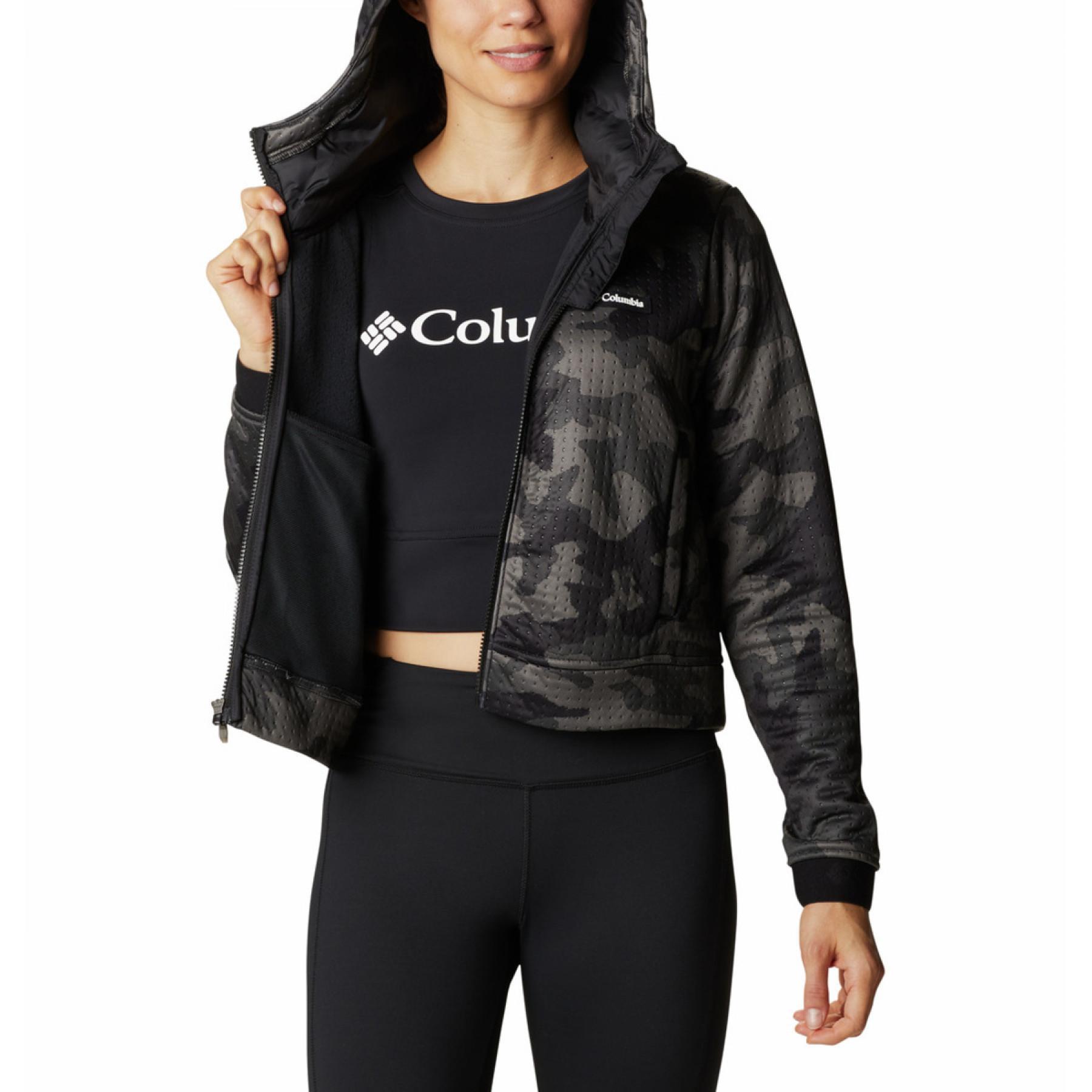 Sweatshirt med huva för kvinnor Columbia Northern Canyon Hybrid