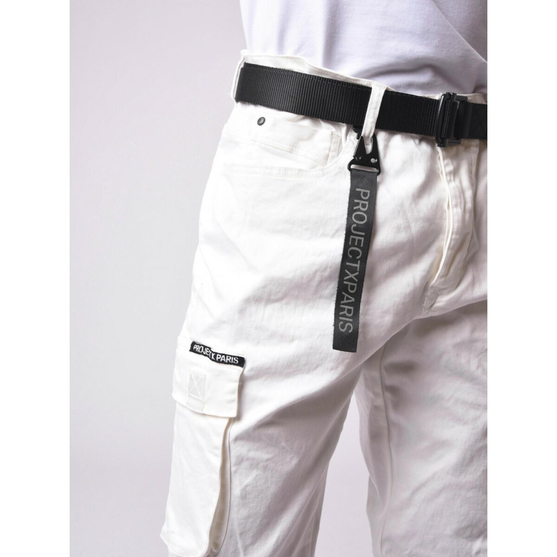 Cargo-jeans med fickor och spännband nedtill Project X Paris