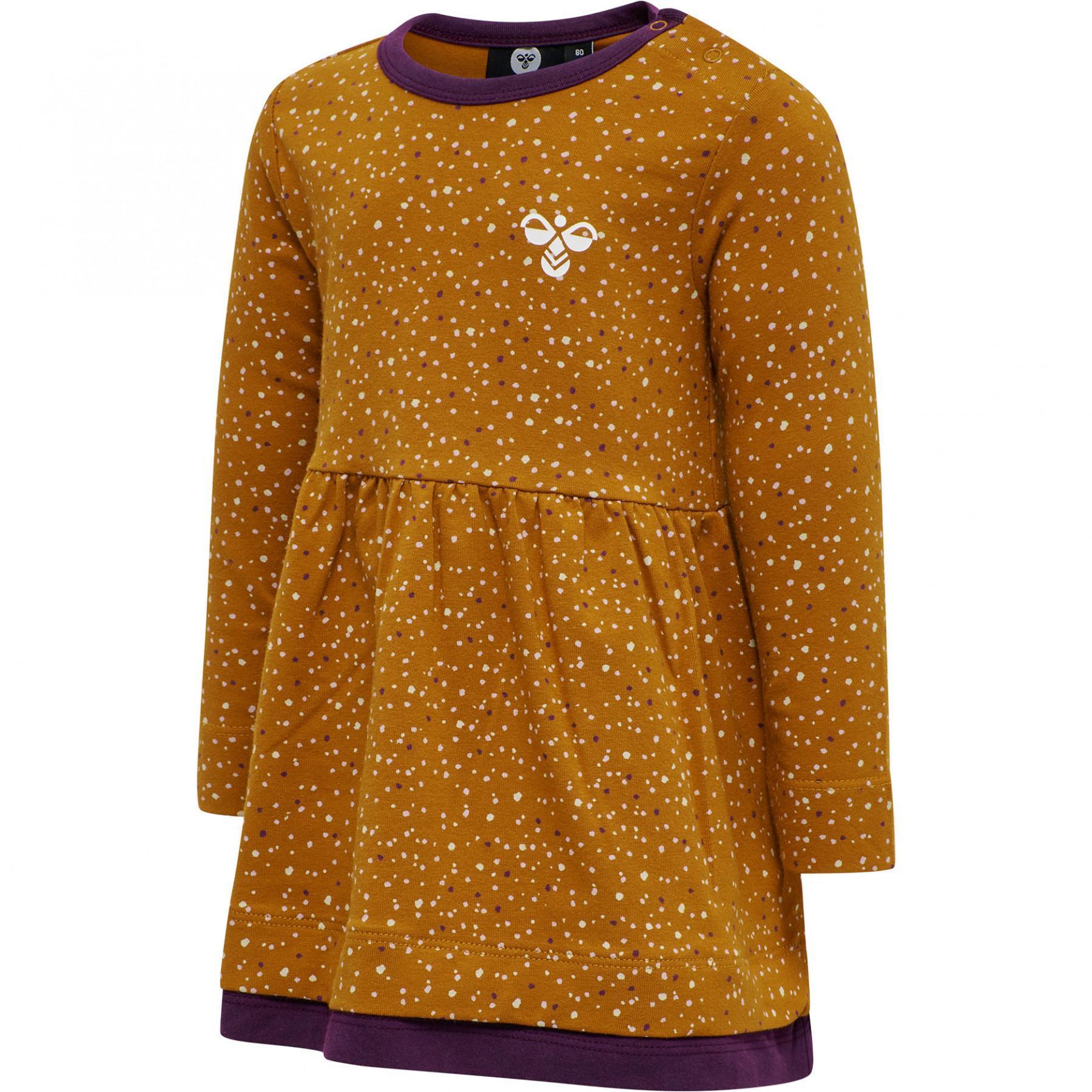 Långärmad klänning för barn Hummel hmldory