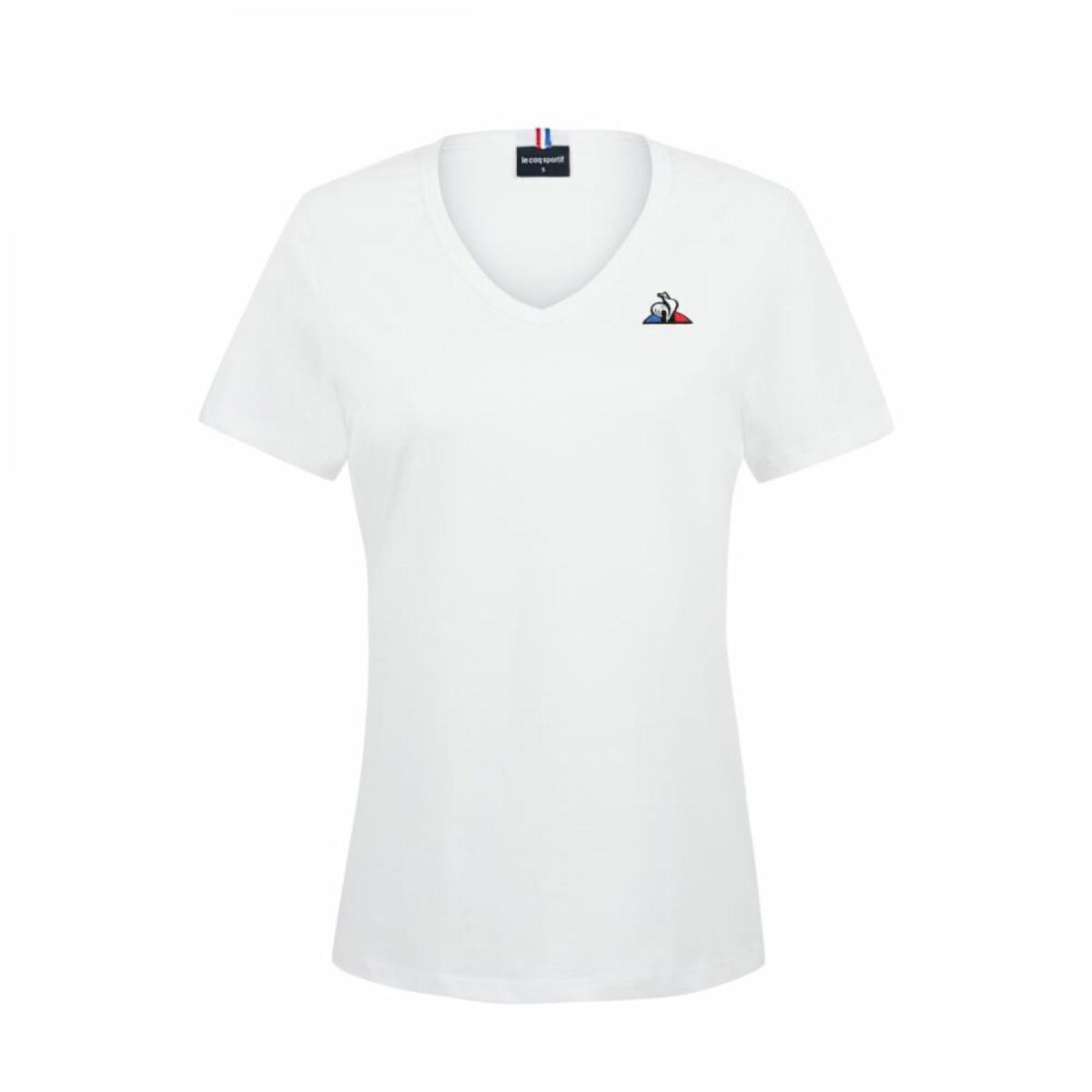 T-shirt för kvinnor Le Coq Sportif essentiel col v n°1