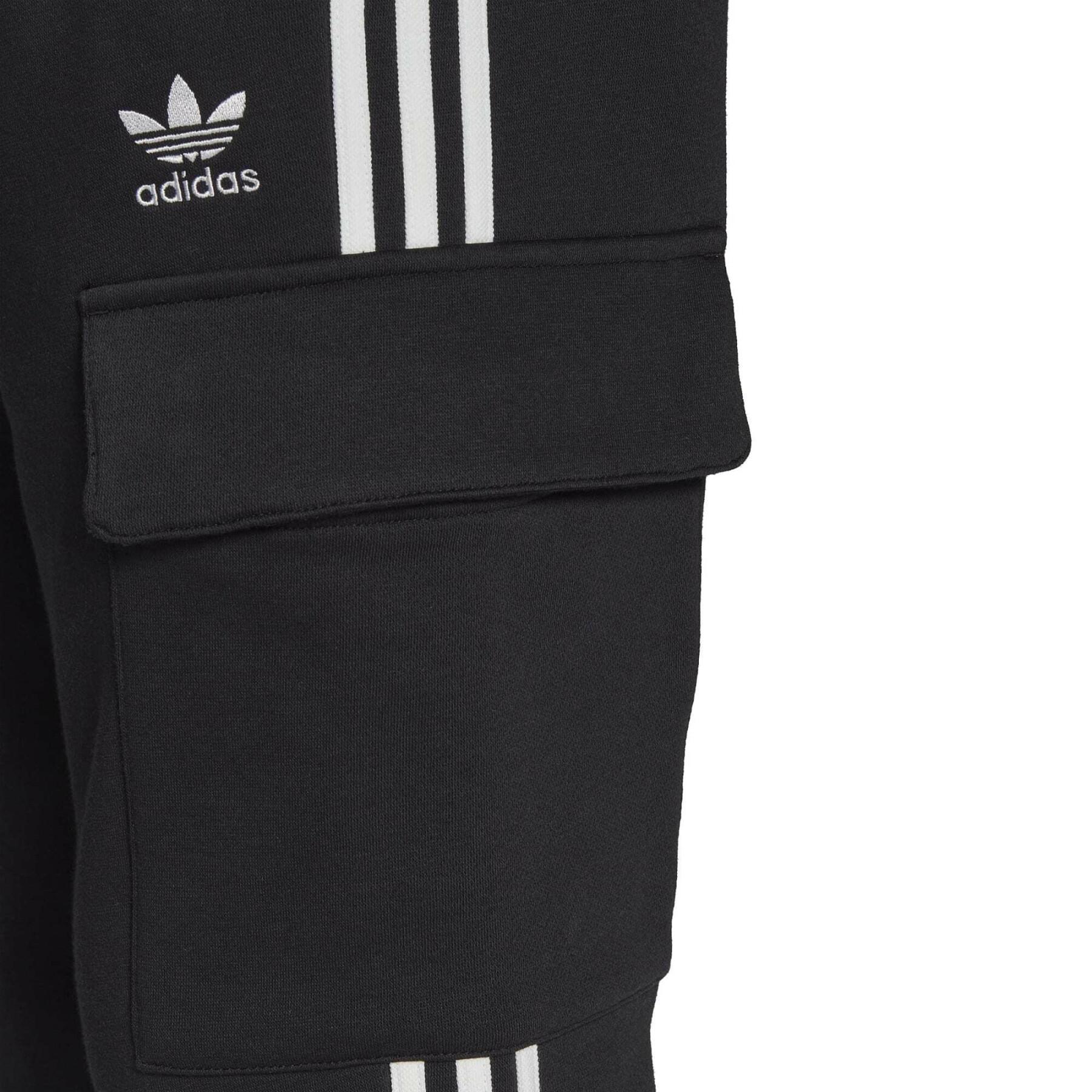 3-randig cargo-joggingkostym med smal passform adidas Originals Adicolor