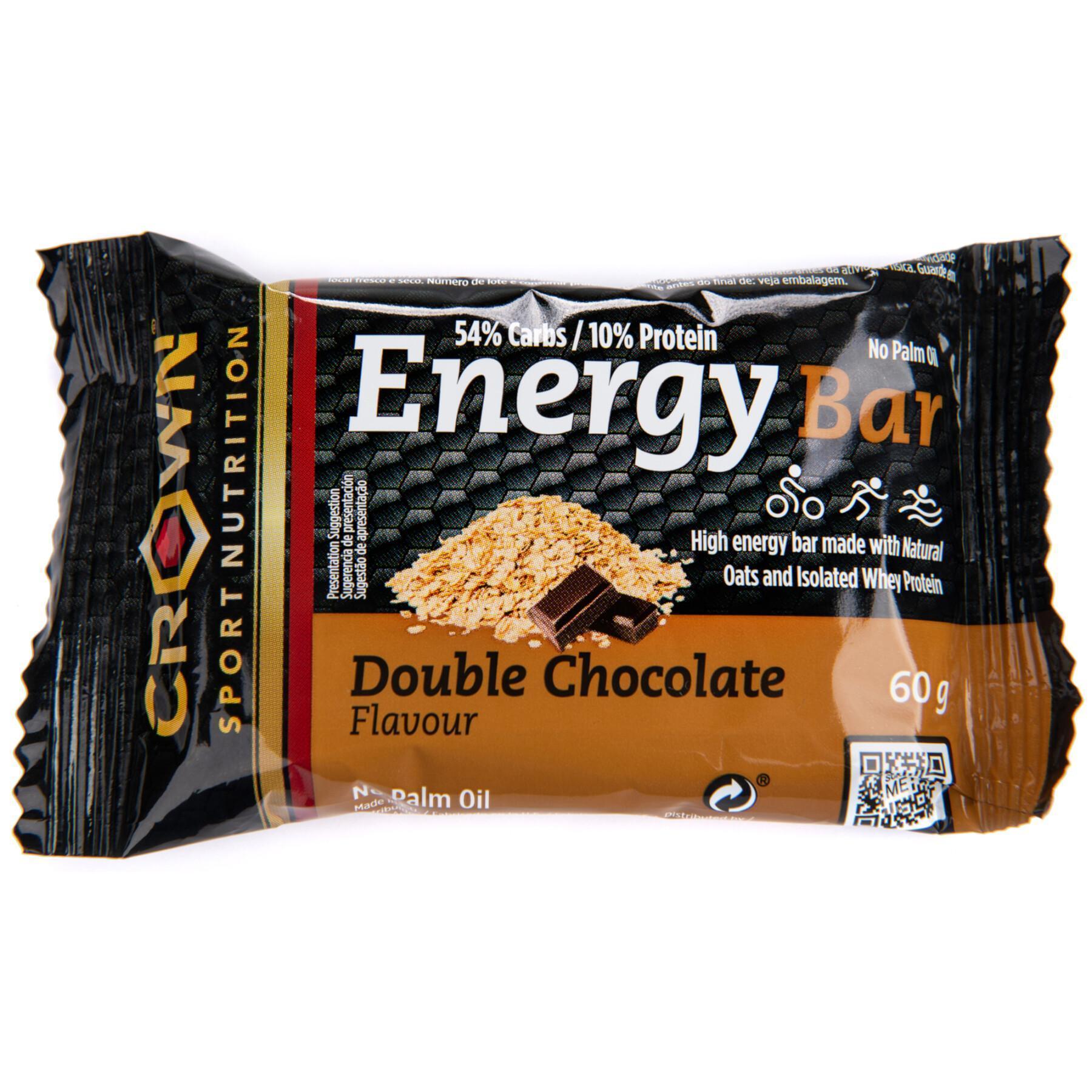 Näringsbar Crown Sport Nutrition Energy - double chocolat - 60 g