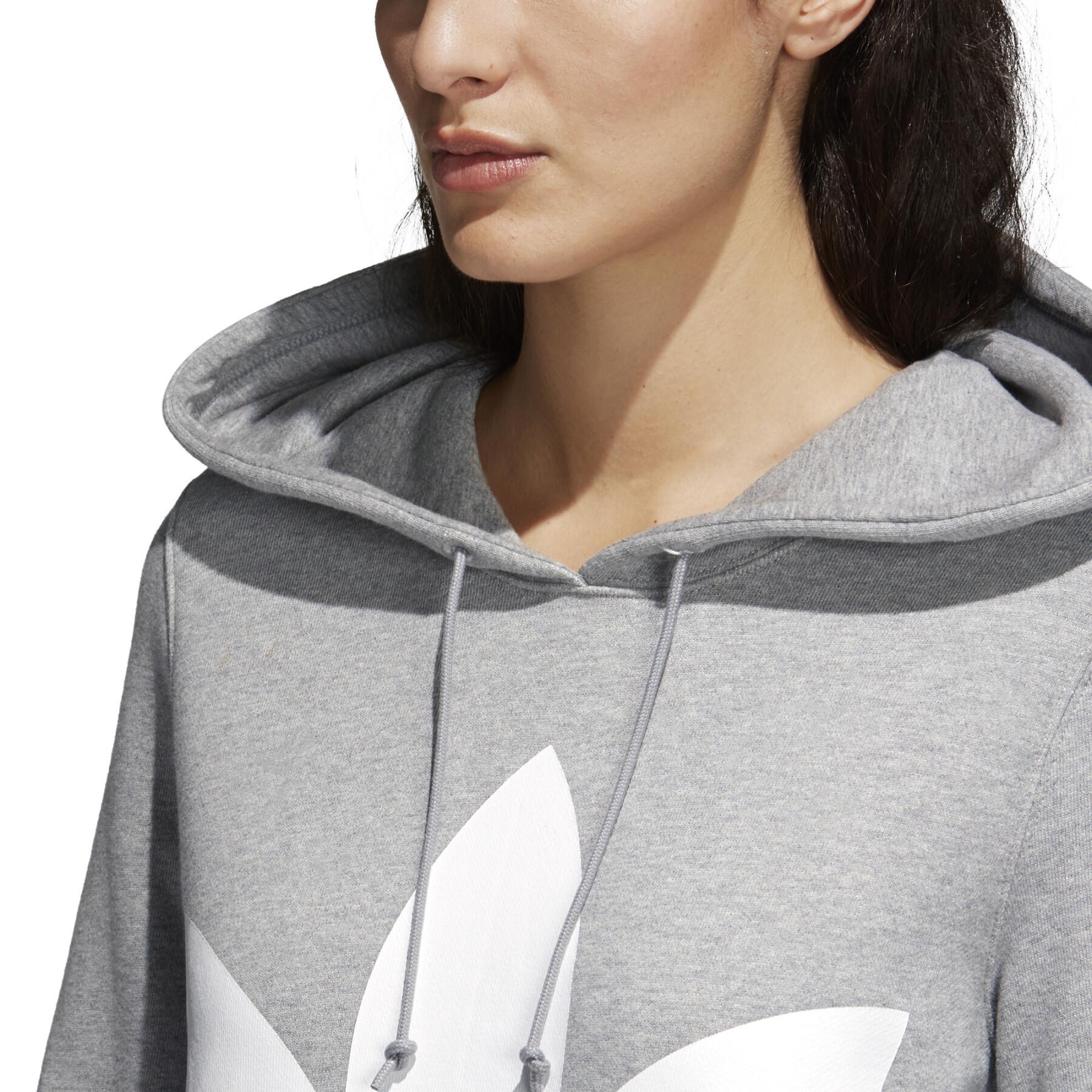 Oversize-hoodie för kvinnor adidas Trefoil