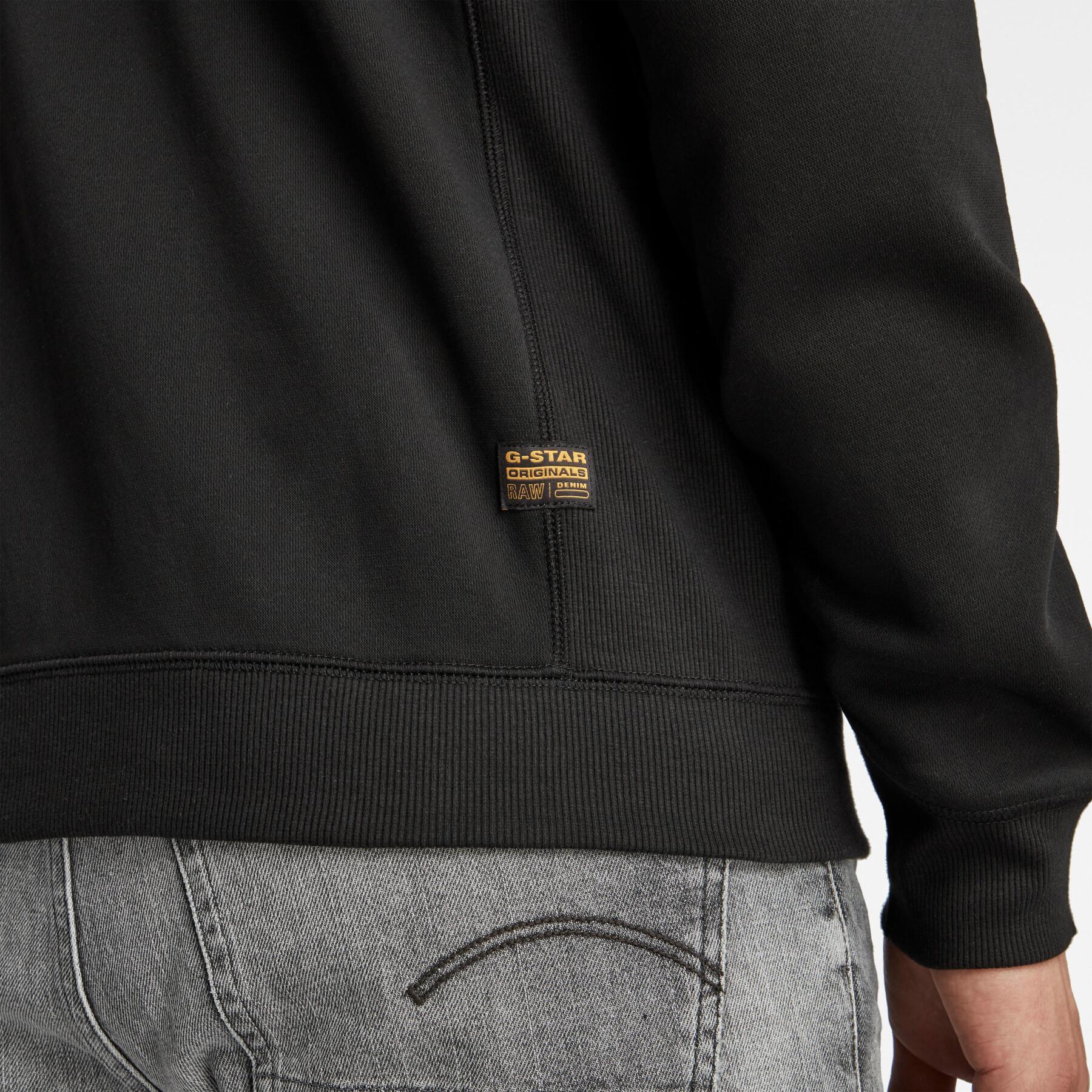 Sweatshirt med huva G-Star Premium Basic Zip