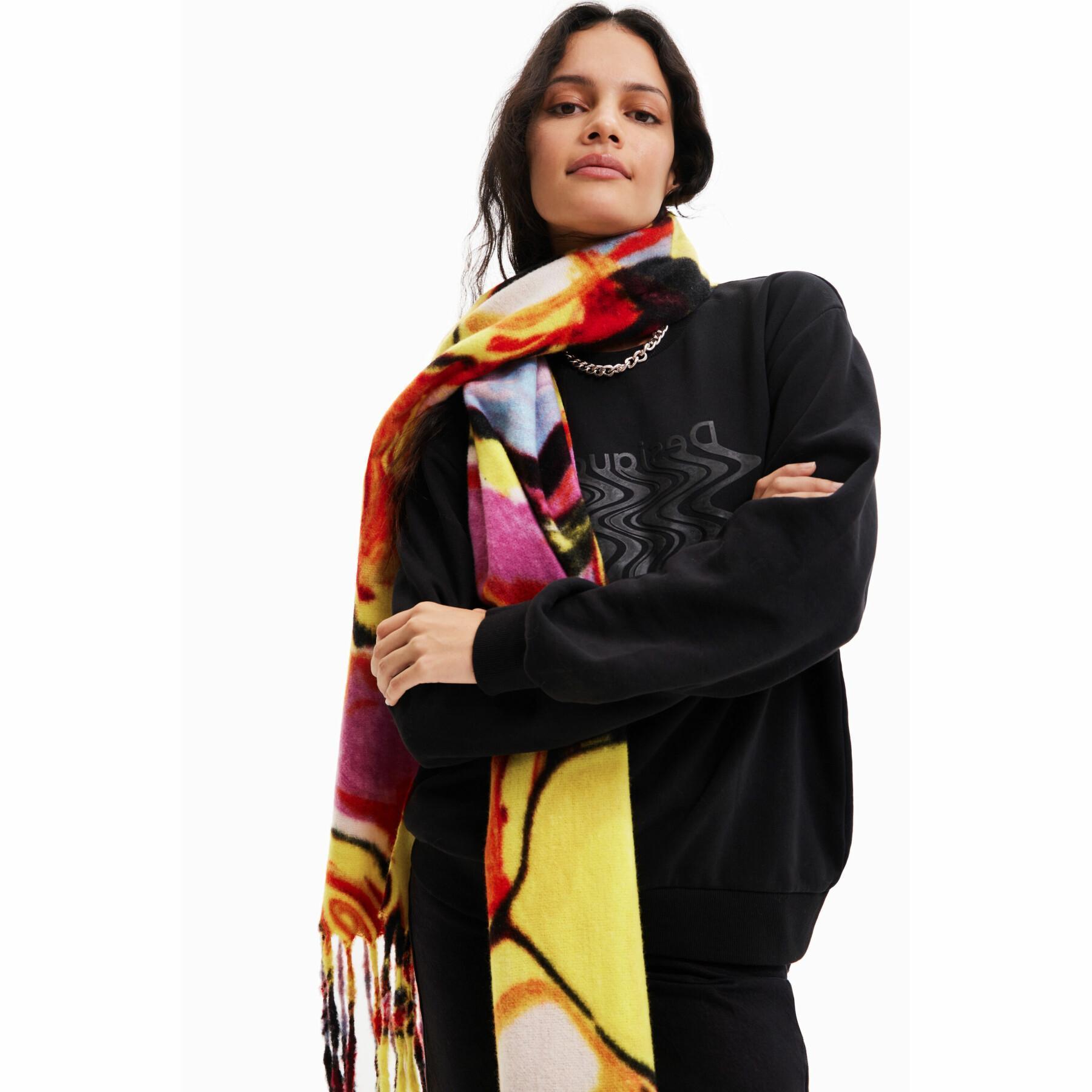 halsduk för kvinnor Desigual Inca Cork Fur Big