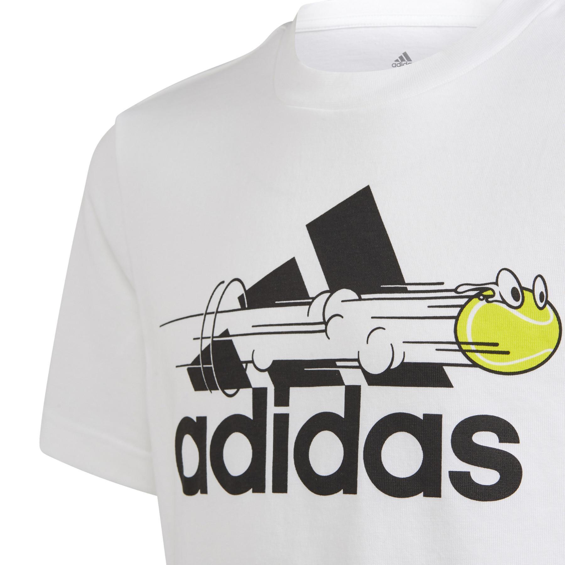 T-shirt för barn adidas Tennis Graphic Logo
