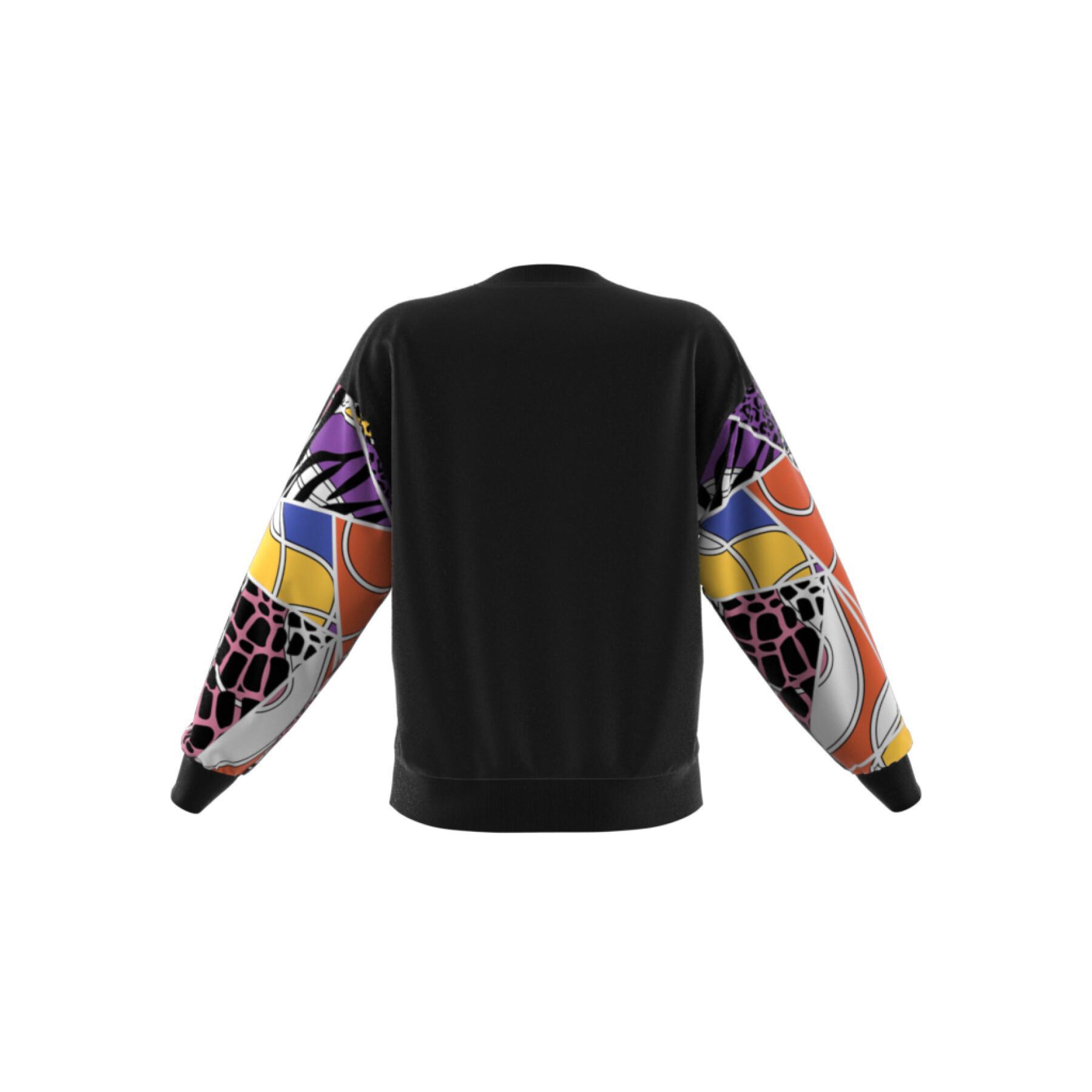 Sweatshirt med huva för kvinnor adidas Originals Rich Mnisi