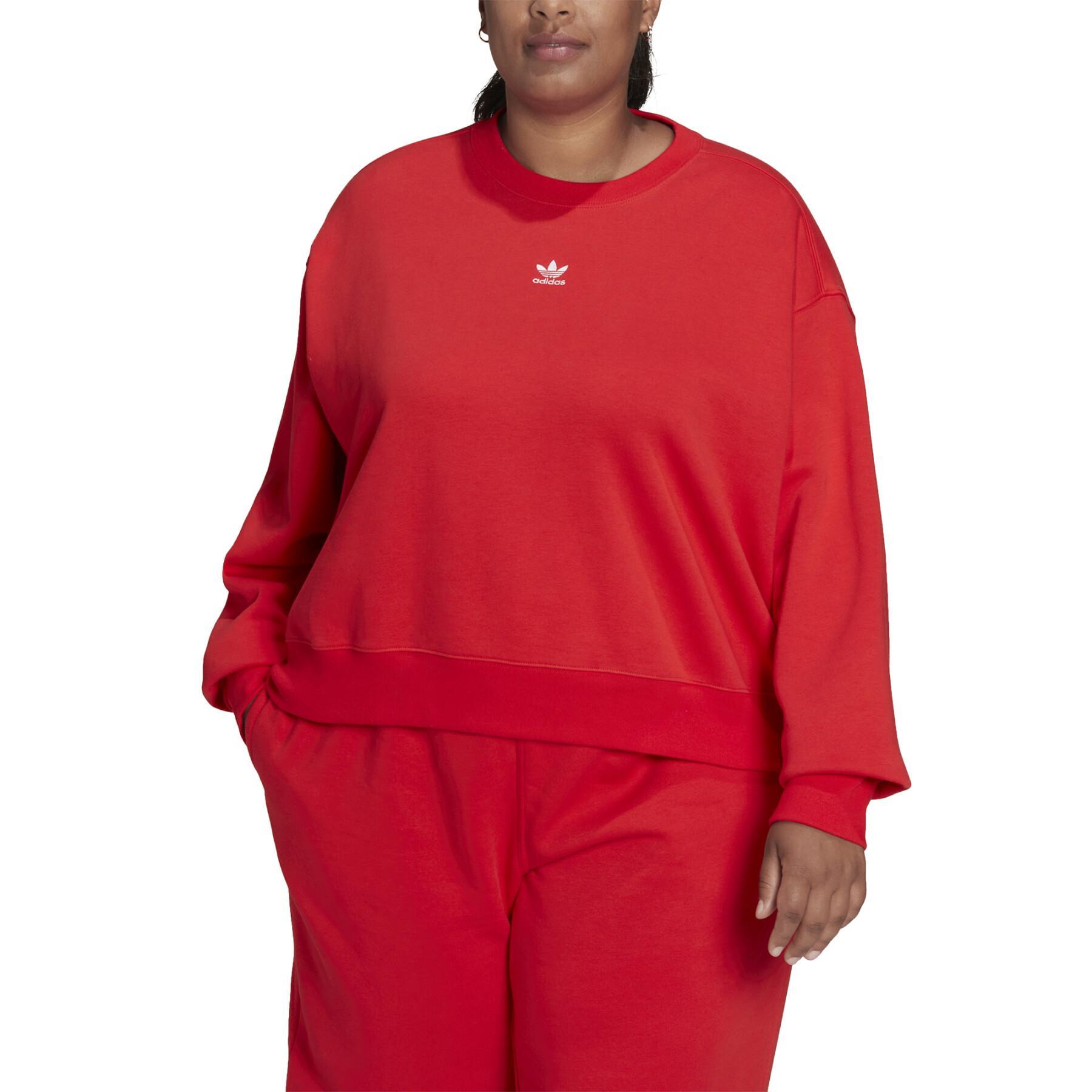 Sweatshirt för kvinnor adidas Originals Adicolor Essentials Crew (Grandes Tailles)