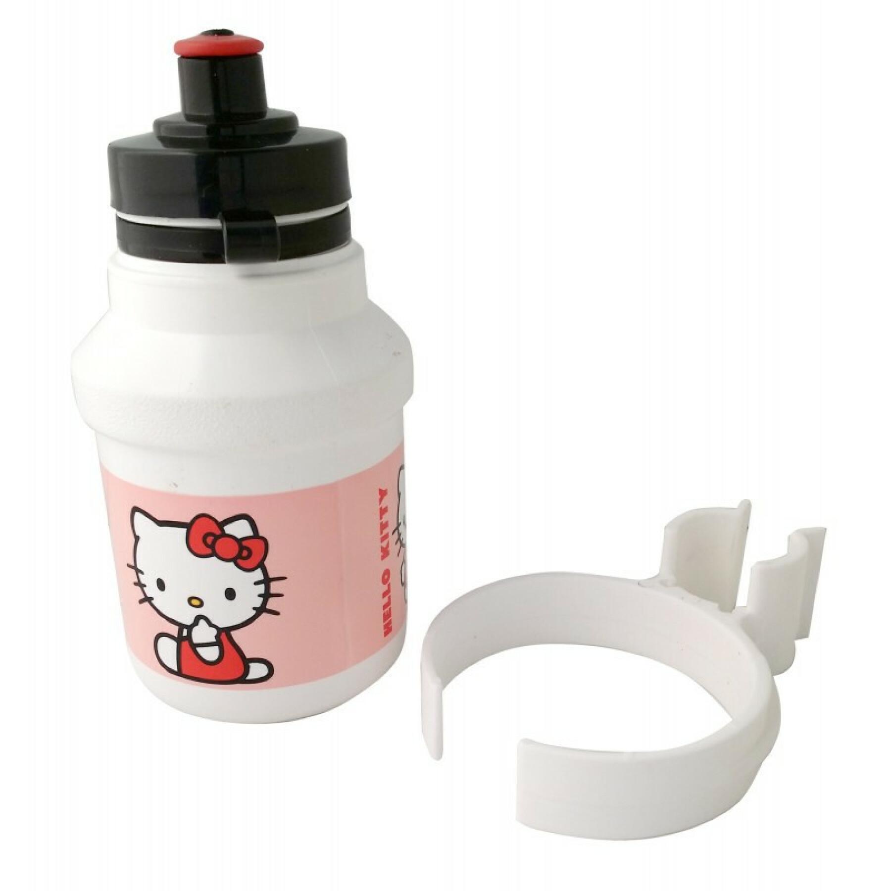 Flaska + flaskhållare för flickor Hello Kitty