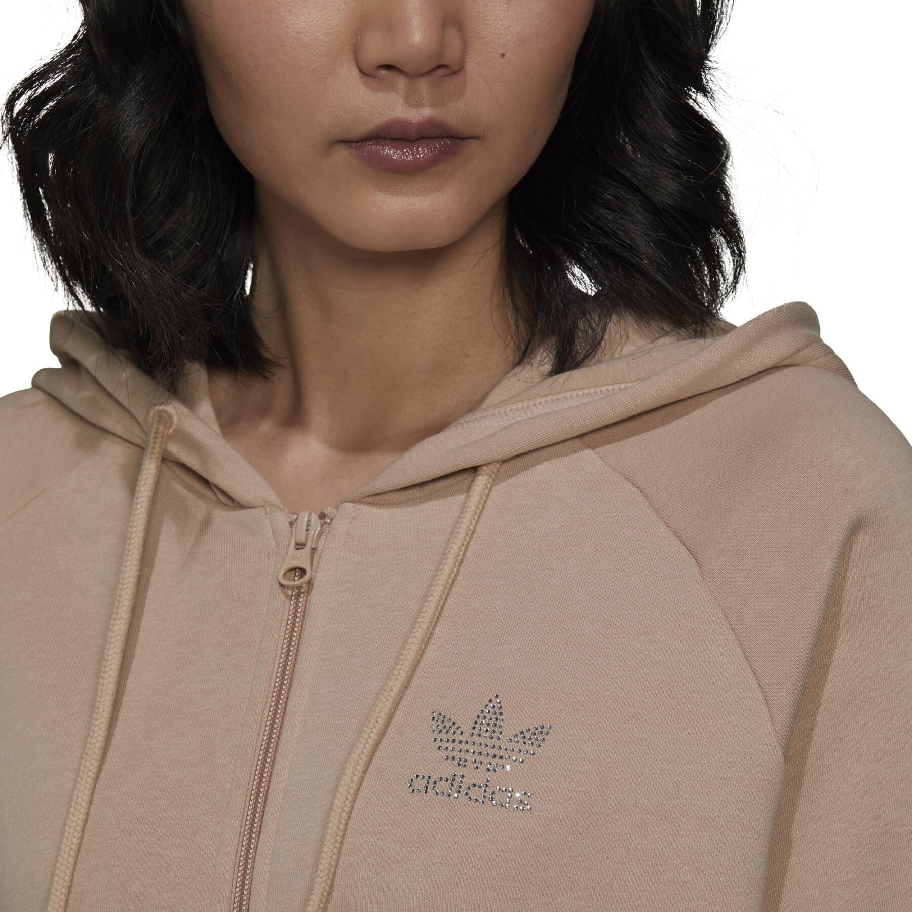 Sweatshirt med huva för kvinnor adidas Originals 2000 Luxe