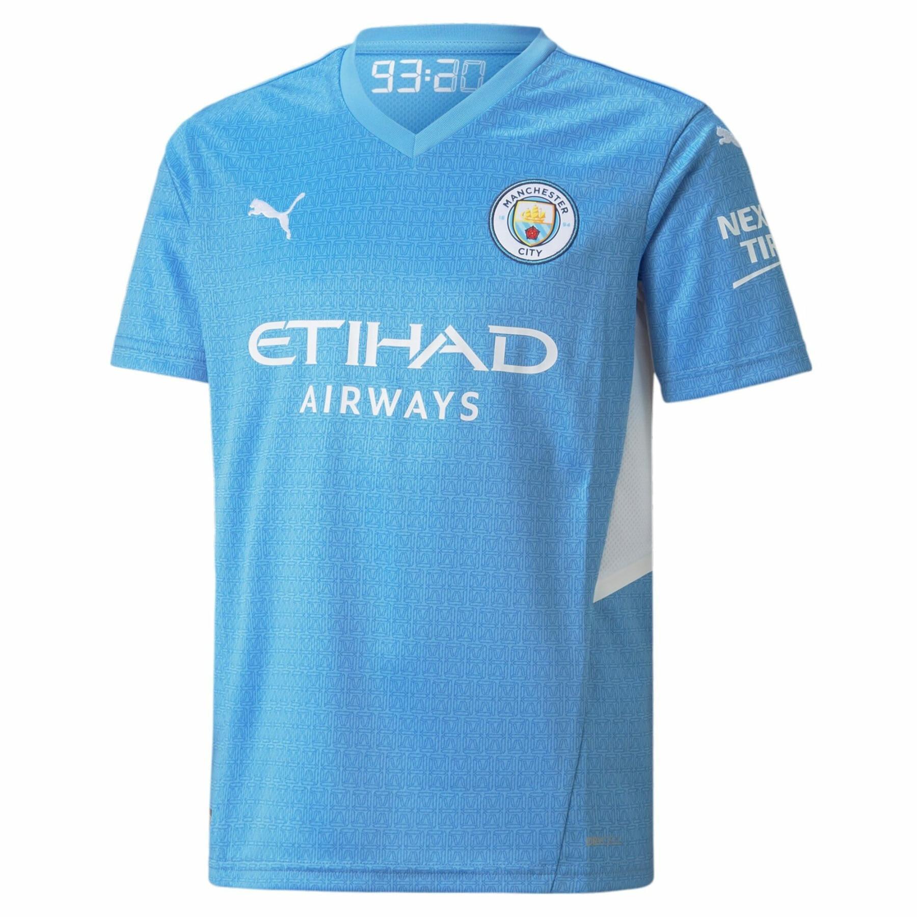 Hemmasittande tröja för barn Manchester City 2021/22