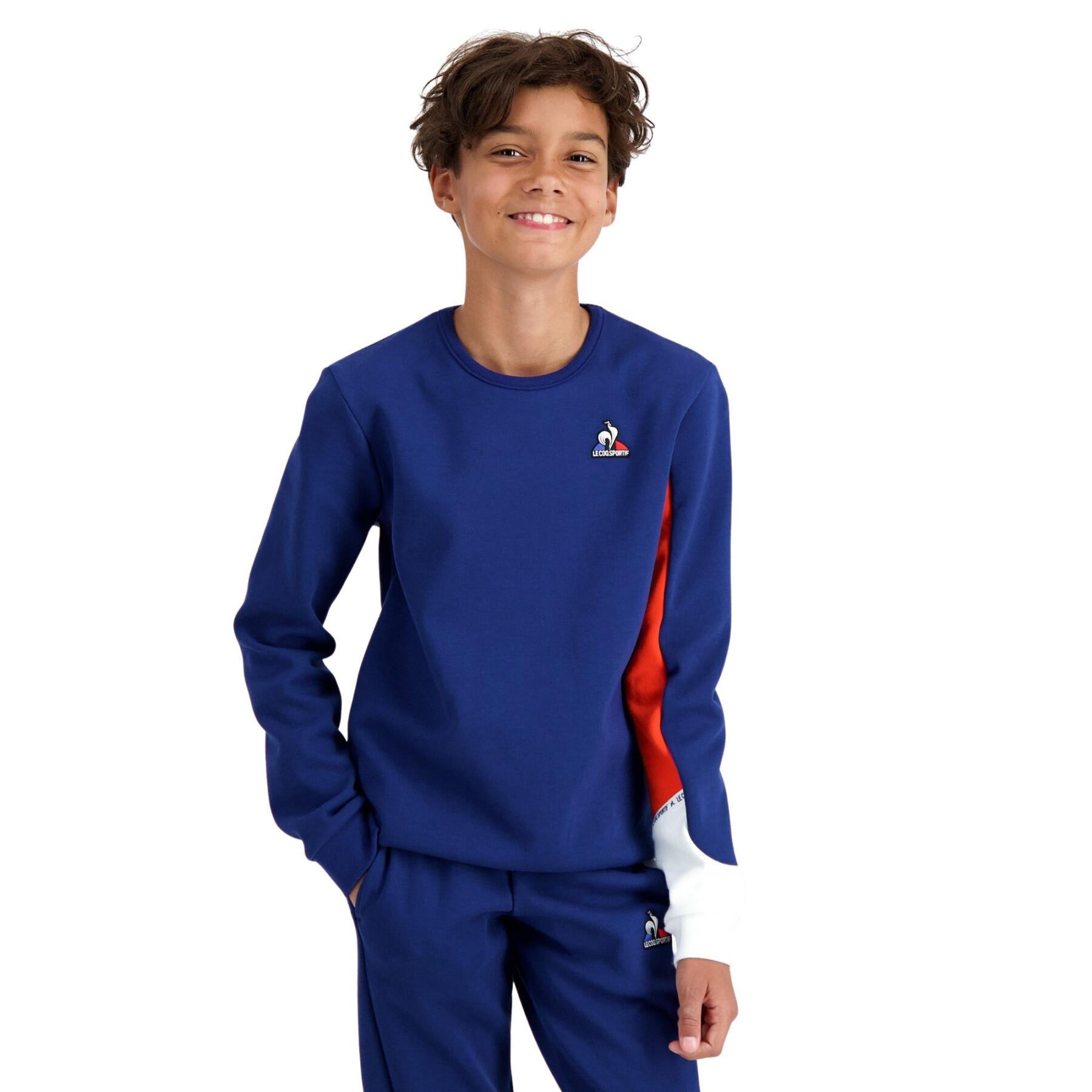 Sweatshirt med huva och rund halsringning för barn Le Coq Sportif Saison N°1