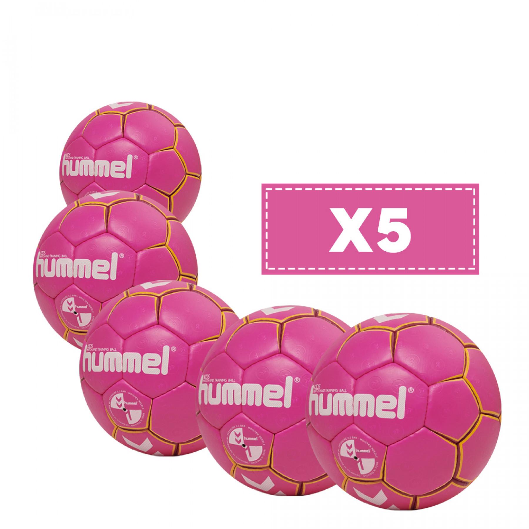Förpackning med 5 ballonger för barn Hummel Kids Arena