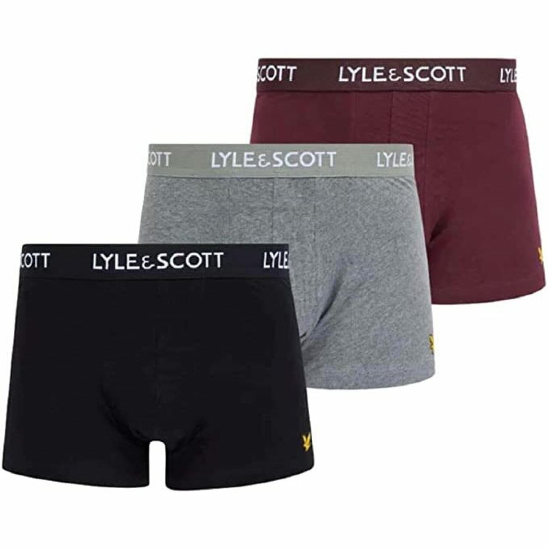 Förpackning med 3 boxershorts Lyle & Scott Barclay