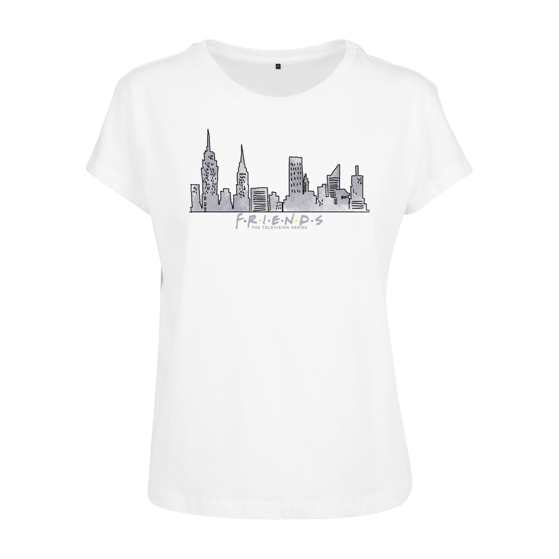 T-shirt för kvinnor Urban Classics friends skyline box