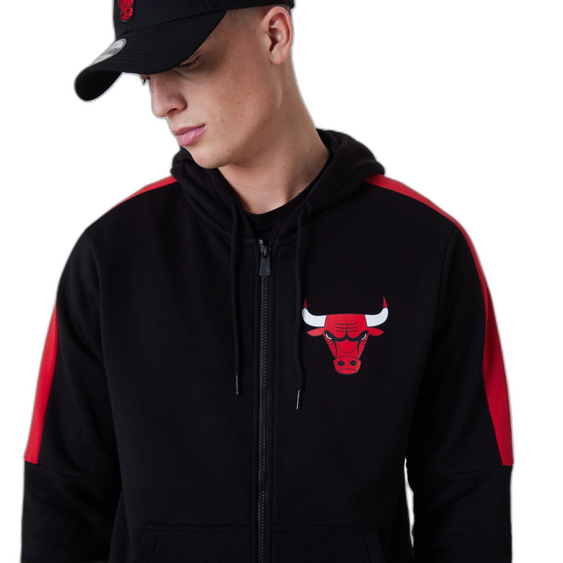 Sweatshirt med huva Chicago Bulls NBA FZ Panel Detail