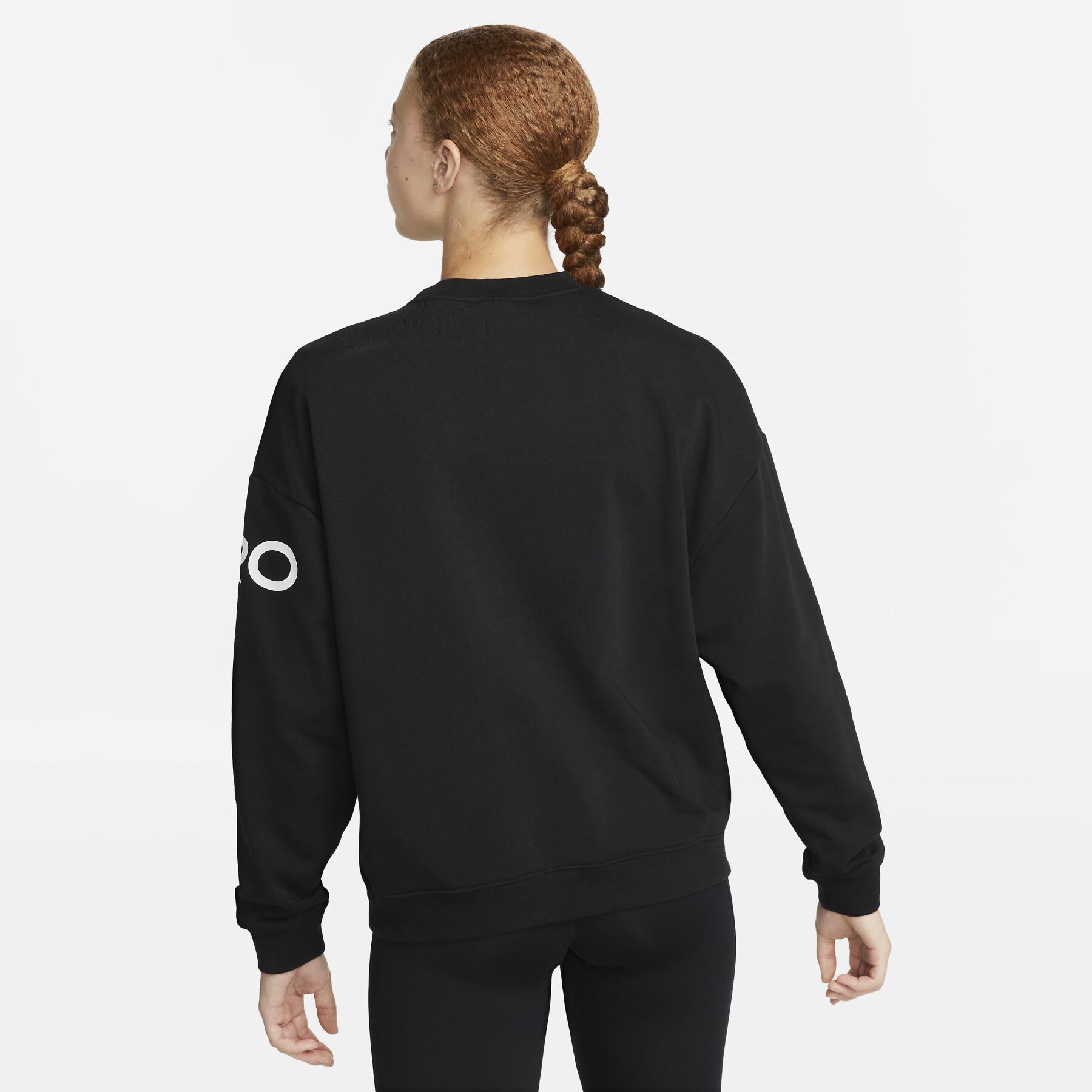 Sweatshirt med rund halsringning för kvinnor Nike Dri-Fit Get Fit GRX