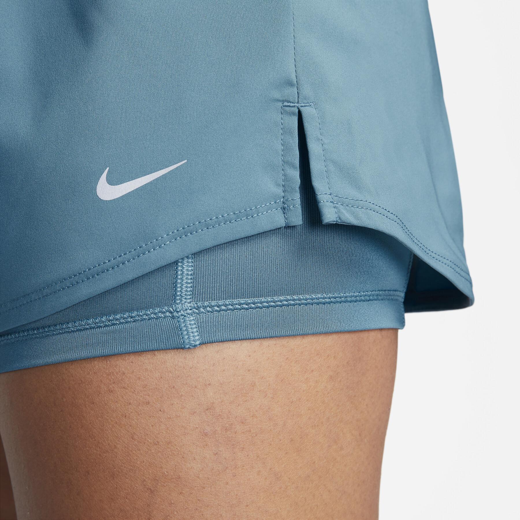 2 i 1-shorts för kvinnor Nike One Dri-Fit MR 3 "