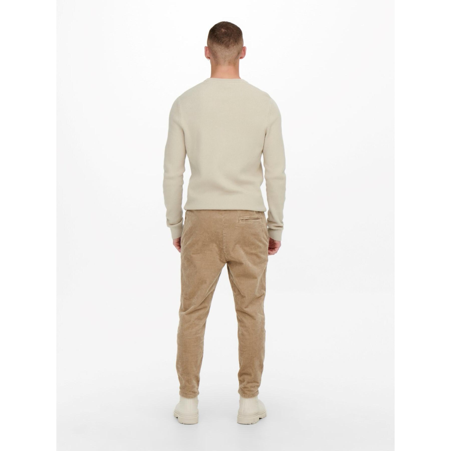 Byxor Only & Sons Onslinus Cropped Cord 9912