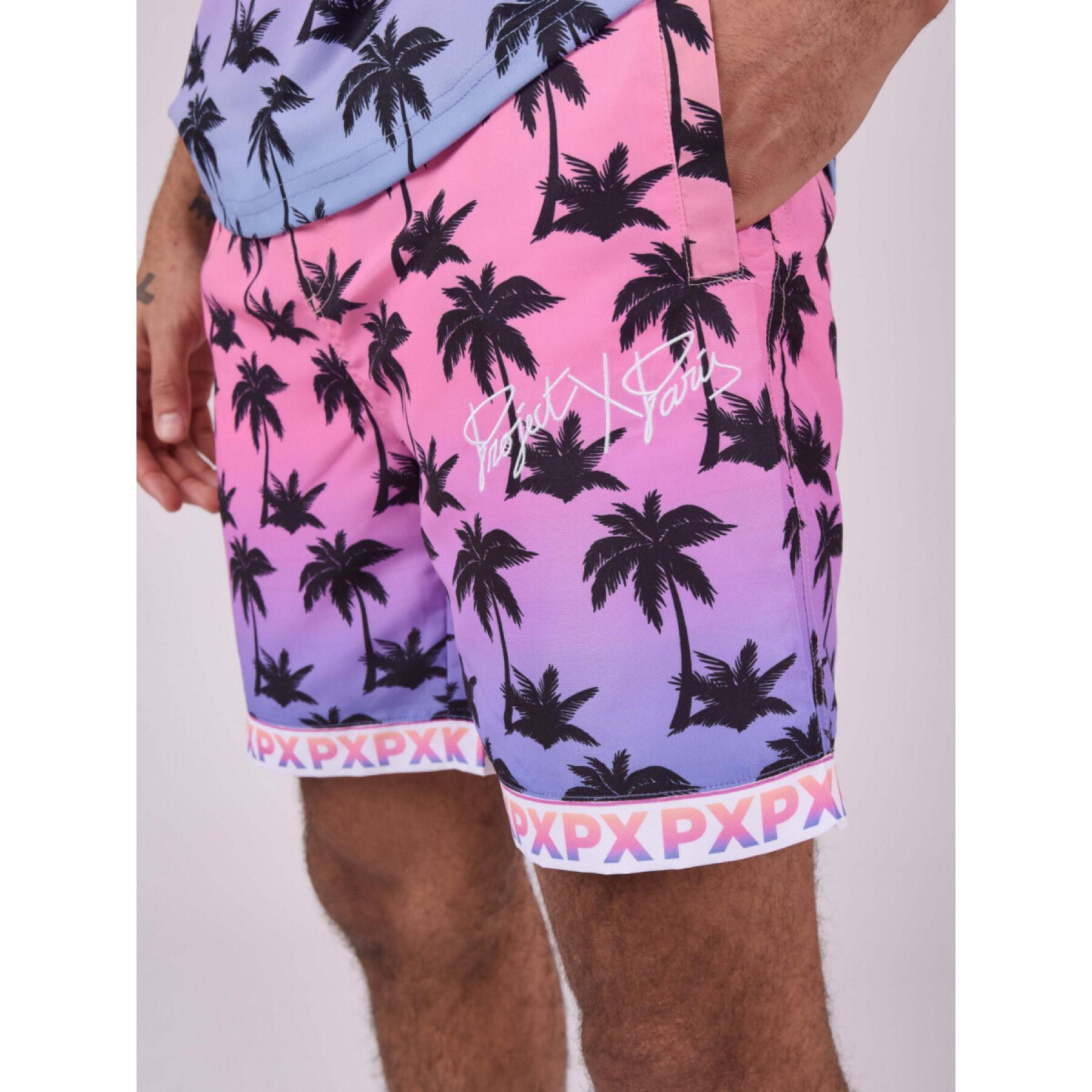 Shorts med palmträdsmönster Project X Paris