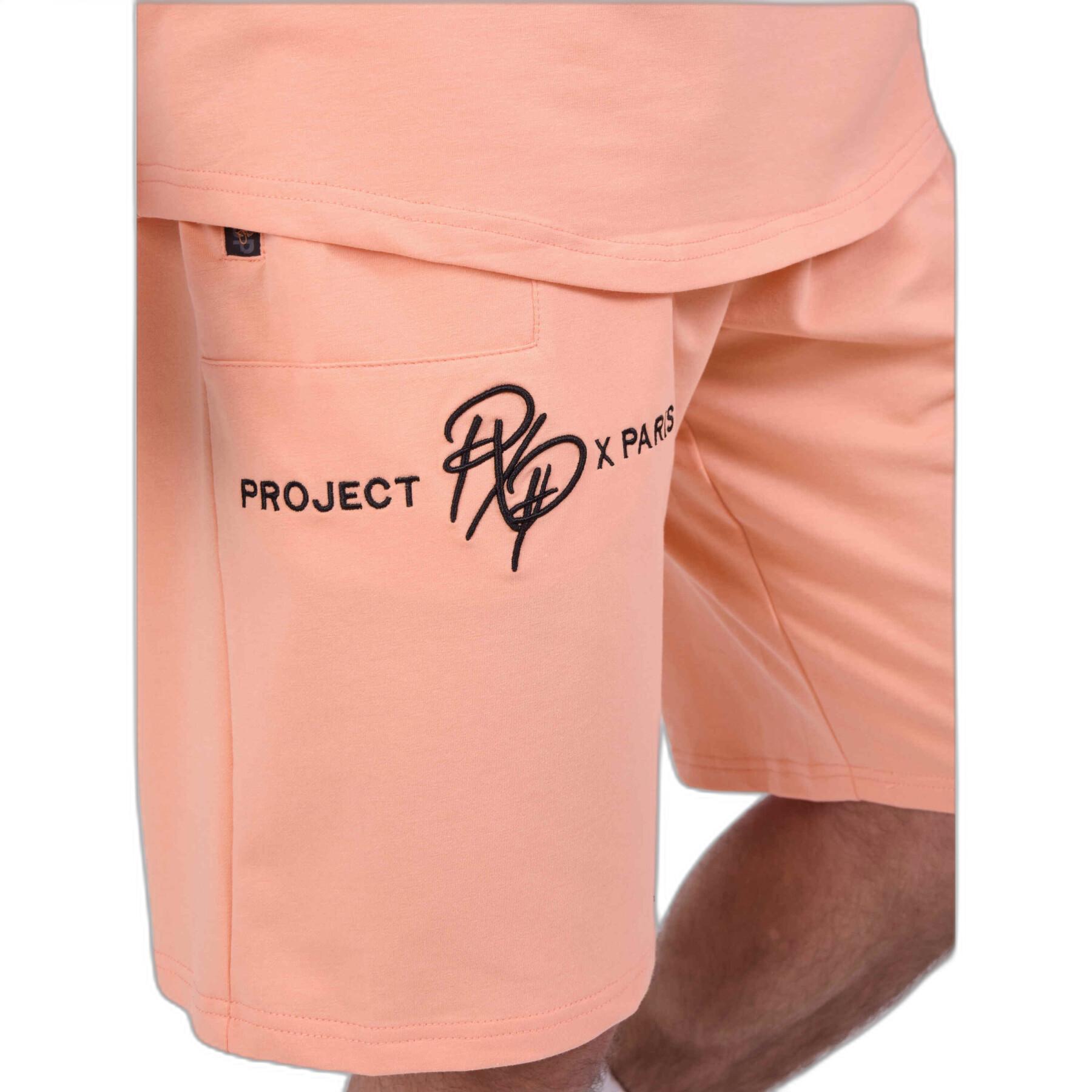 Shorts med kontrasterande logotyprand Project X Paris