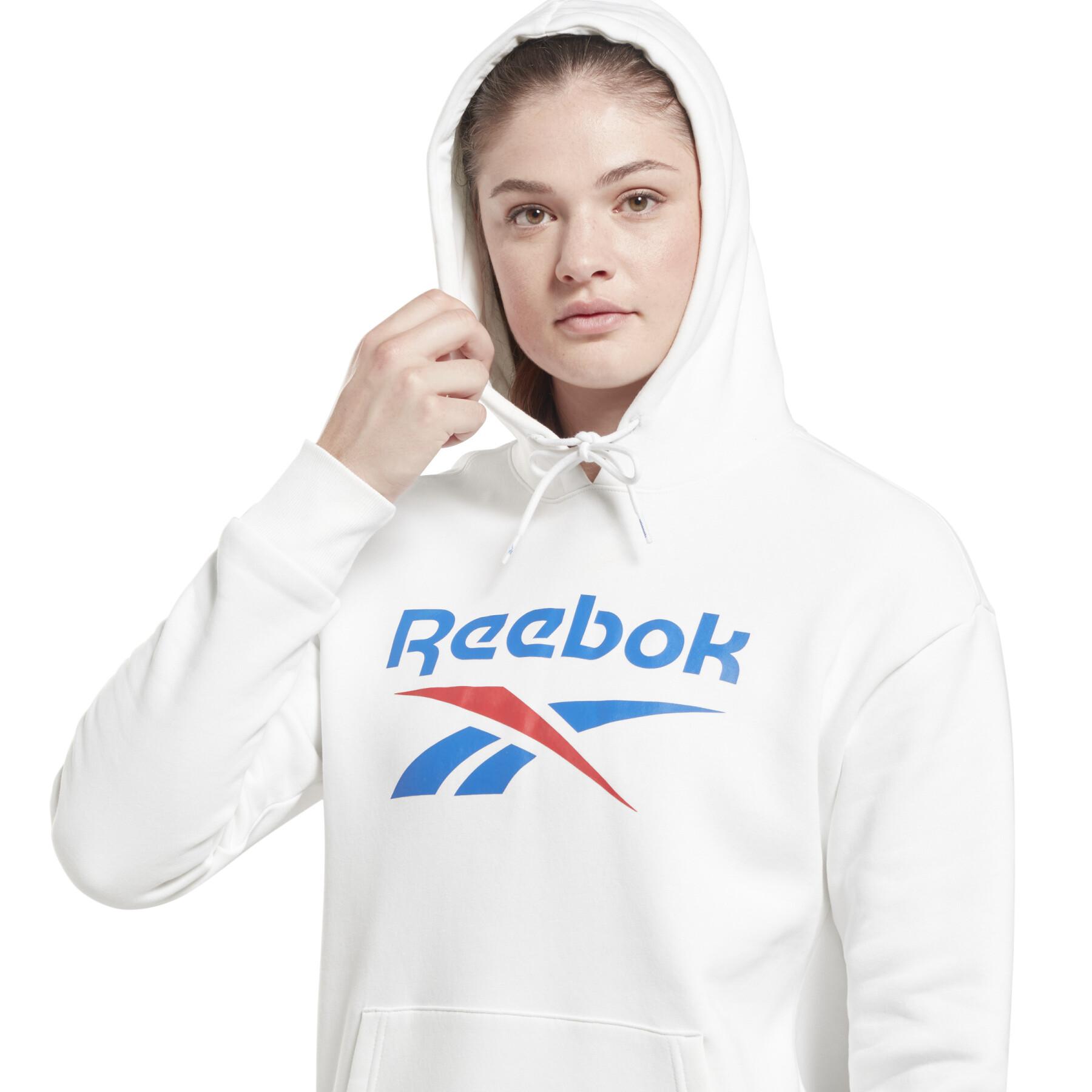 Damtröja med huva i fleece Reebok Identity Big Logo