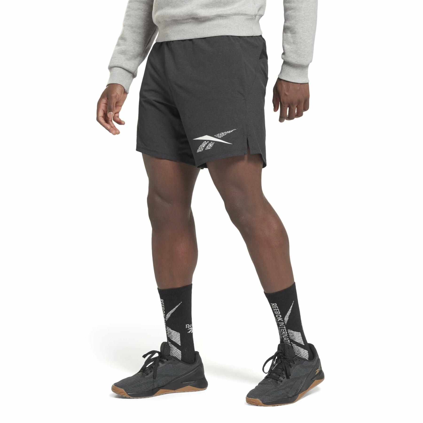 Bodybuilding-shorts med grafik Reebok 2.