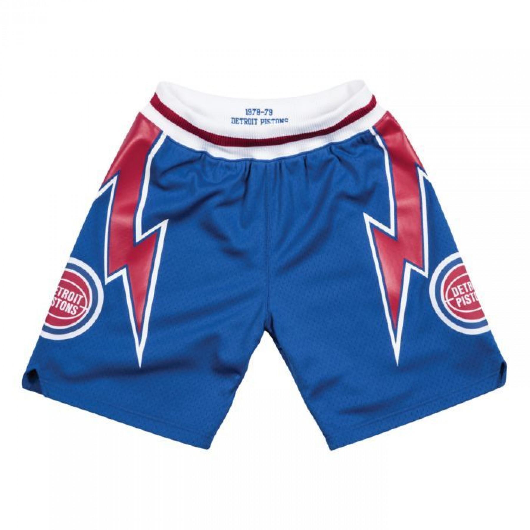 Äkta Detroit Pistons shorts 1978-1979