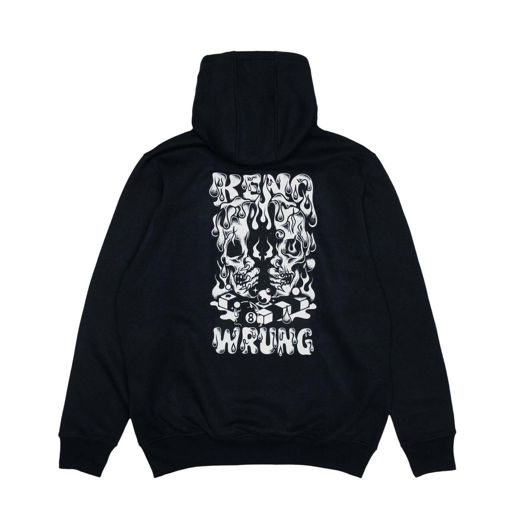 Sweatshirt med huva Wrung Keno