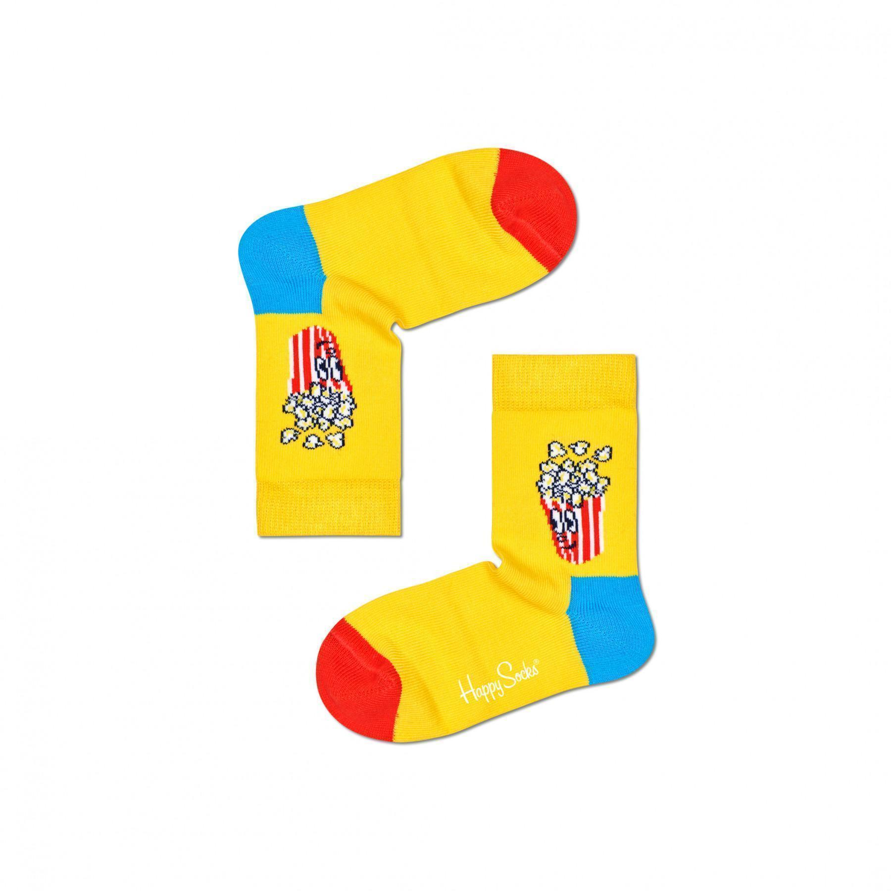 Strumpor för barn Happy Socks Popcorn & Soda Set