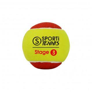 Förpackning med 3 tennisbollar steg 3 Sporti