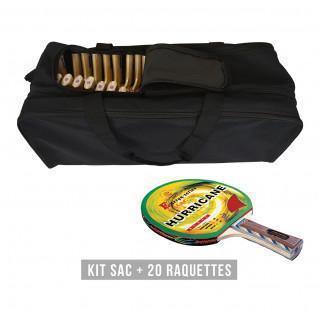 Racketpaket (väska + 20 racketar) Sporti Hurricane
