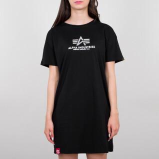 Lång T-shirt för kvinnor Alpha Industries Basic Foil Print