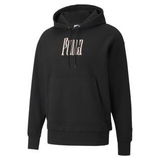 Sweatshirt med huva Puma Downtown Graphic