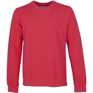 Sweatshirt med rund halsringning Colorful Standard Classic Organic scarlet red