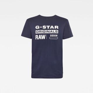 Kortärmad T-shirt G-Star Graphic 8 r t