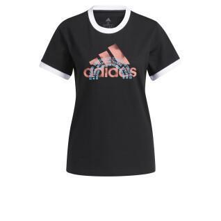 T-shirt för kvinnor adidas The Brand Graphic Ringer