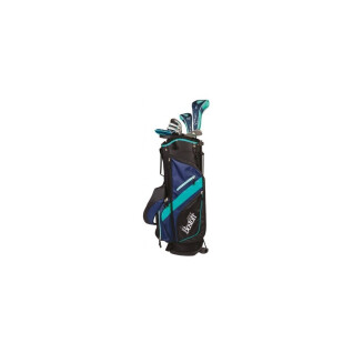 Kit (väska + 8 klubbor) högerhänt kvinna Boston Golf deluxe 8.5" 1/2 série
