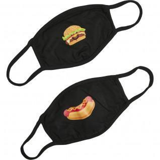Masker Mister Tee burger and hot dog (x2)