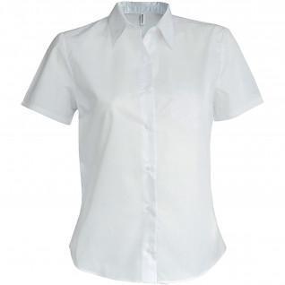 Kortärmad mikroskjorta för kvinnor Kariban blanc