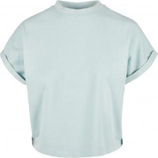 T-shirt för kvinnor Urban Classics short pigment dye découpé-grandes tailles