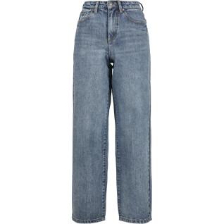 Jeans för kvinnor Urban Classics high waist 90 s wide leg