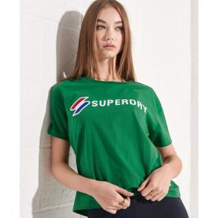Rak T-shirt för damer Superdry Sportstyle