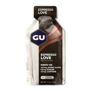 Förpackning med 24 koffeinhaltiga gels Gu Energy espresso