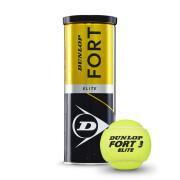 Uppsättning med 3 tennisbollar Dunlop fort elite