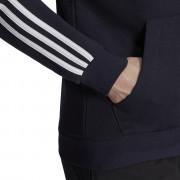 Jacka med huva adidas Essentials French Terry 3-Bandes Full-Zip